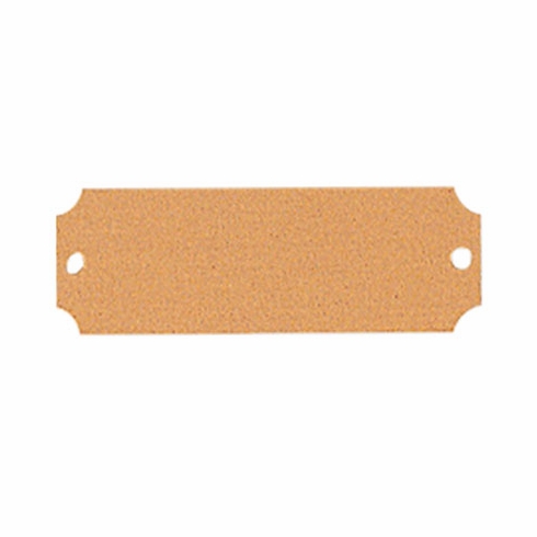 3 X 1 SATIN BRASS PLATE, 2 HOLES