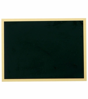 3 X 4 Black Screened Plate with Adhesive Backing
