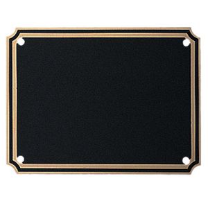 3 X 4 INCH BLACK SCREENED BRASS PLATE
