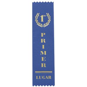 3ER LUGAR WHITE SATIN RIBBON