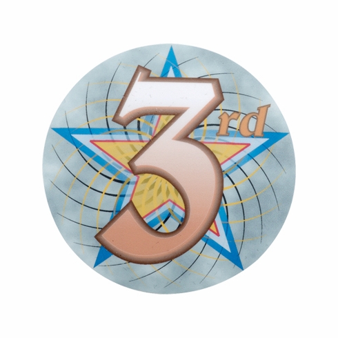 2 Inch in Diameter Round 3rd Place Mylar Insert