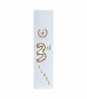 3RD PLACE WHITE RIBBON