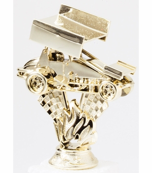 4-1/2" GOLD PLASTIC SPRINT CAR