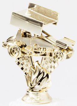 4-1/2" GOLD PLASTIC SPRINT CAR
