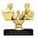 4-1/2 INCH ARM WRESTLING FIGURE TROPHY ON BLACK MARBLE BASE