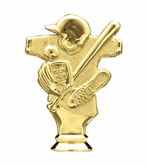 4-1/2 INCH GOLD PLASTIC BASEBALL GENERAL TROPHY FIGURE