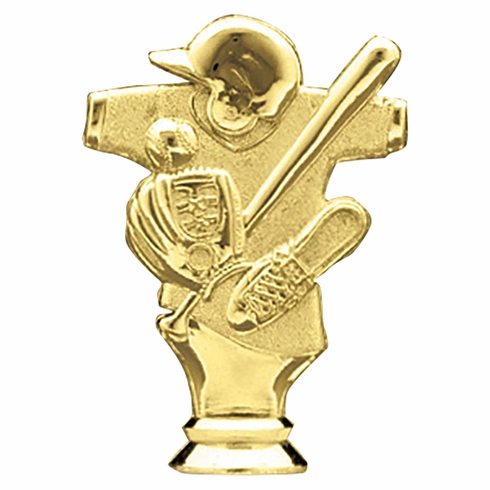 4-1/2 INCH GOLD PLASTIC BASEBALL GENERAL TROPHY FIGURE