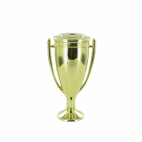 4-1/2 INCH METAL CUP WITH LID, GOLD