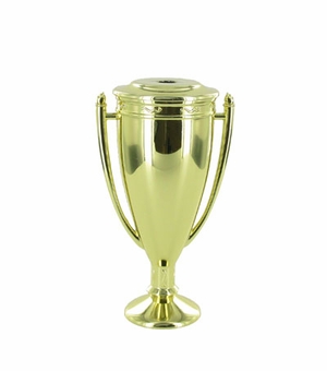 4-1/2 INCH METAL CUP WITH LID, GOLD