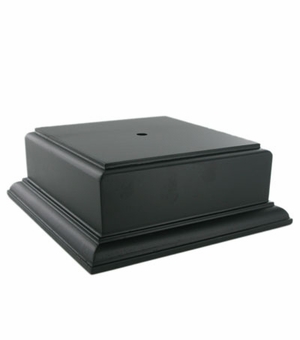 4-1/2 X 4-1/2 X 2-1/8 BLACK BASE FOR CUP OR BOWL