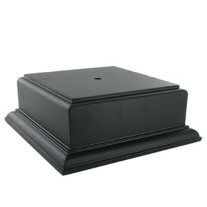 4-1/2 X 4-1/2 X 2-1/8 BLACK BASE FOR CUP OR BOWL
