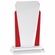 4-1/2 x 7 INCH OPTICAL CRYSTAL SLANTED TOWER WITH RED ACCENTED SIDE