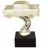 4-1/4 INCH CHEVY GOLD FIGURE ON BLACK MARBLE BASE