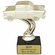 4-1/4 INCH CHEVY GOLD FIGURE ON BLACK MARBLE BASE