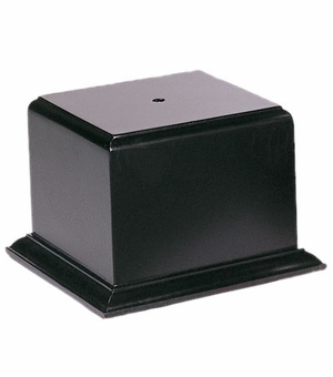 4-1/4 x 5 x 3-1/4 INCH SATIN FINISH BLACK BASE