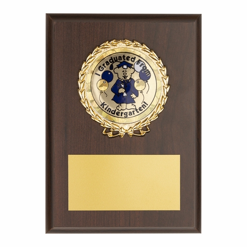 4-1/4 x 6 INCH I GRADUATED FROM KINDERGARTEN PLAQUE