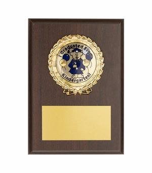 4-1/4 x 6 INCH I GRADUATED FROM KINDERGARTEN PLAQUE