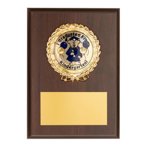 4-1/4 x 6 INCH I GRADUATED FROM KINDERGARTEN PLAQUE