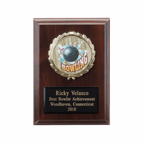 4-1/4 X 6 INCH PLAQUE WITH BLACK EMBOSSED PLATE, PLASTIC WREATH  TAKES INSERT