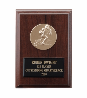 4-1/4 X 6 INCH PLAQUE WITH BLACK PLATE TAKES INSERT