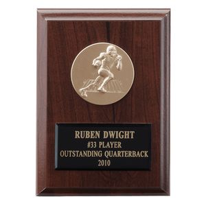 4-1/4 X 6 INCH PLAQUE WITH BLACK PLATE TAKES INSERT