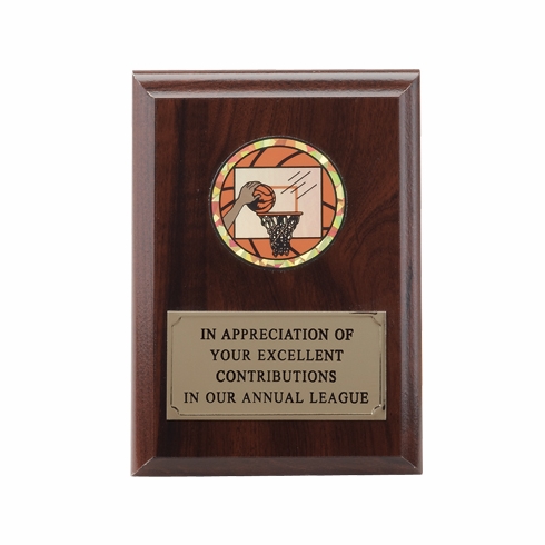 4-1/4  X  6 INCH PLAQUE WITH EMBOSSED PLATE TAKES INSERT