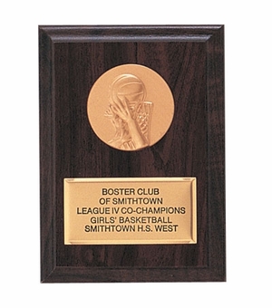 4-1/4  X  6  INCH PLAQUE WITH GOLD PLATE TAKES INSERT