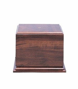 4-1/8 x 4-15/16 x 3-3/16 INCH WALNUT FINISH WOOD BASE