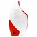 4-3/4 INCH OPTICAL CRYSTAL FLAME SHAPE AWARD WITH RED ACCENTS