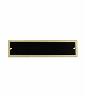 4-3/4 X 1-1/8 Inch Black and Gold Screened Header Plate for Engraving