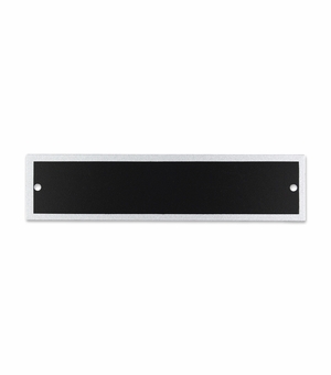 4-3/4 X 1-/18 Inch Black and Silver Screened Header Plate for Engraving