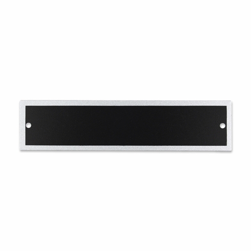 4-3/4 x 1-/18 Inch Black and Silver Screened Header Engraving Plate