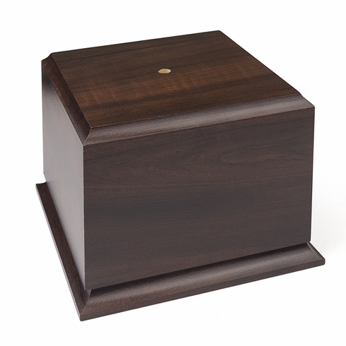 4-7/8 x 6 x 4 INCH CHERRY WALNUT FINISH CUP OR BOWL BASE