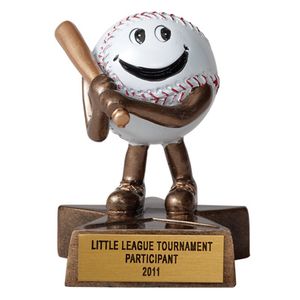 4 INCH BASEBALL RESIN TROPHY
