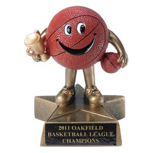 4 INCH BASKETBALL RESIN TROPHY