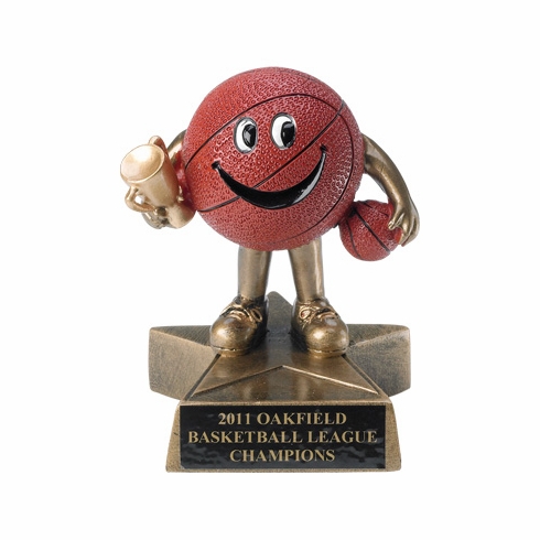 4 INCH BASKETBALL RESIN TROPHY