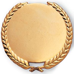 4 INCH CAST GOLD WREATH HOLDS 3 INCH INSERT