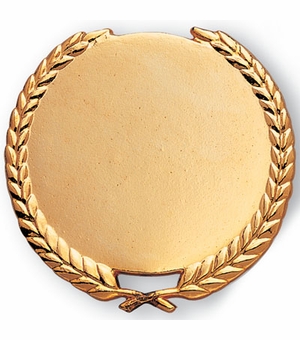 4 INCH CAST GOLD WREATH HOLDS 3 INCH INSERT