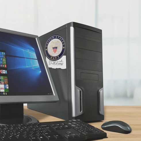 4 INCH ROUND RAISED AND COLOR PRINTED UNITED STATES NAVY SHIELD EMBLEM ALUMINUM METAL MAGNETIC MEDALLION DECAL DISC-MAGNETIC BACK