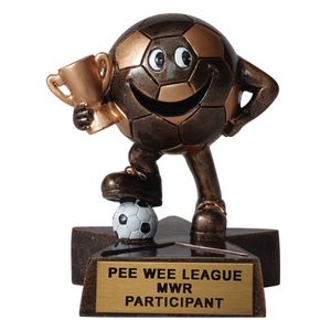 4 INCH SOCCER RESIN TROPHY