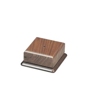 4 X 4 INCH SQUARE GENUINE WALNUT BASE