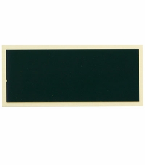 4 X 1 3/4 BLACK SCREENED PLATE