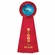 4" x 11" ROSETTE RED 2ND PLACE 3 STREAMER RIBBON