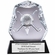 4 x 4-1/2 OPTICAL CRYSTAL GOLF AWARD DEEP ETCHED GOLF BALL AND CLUB