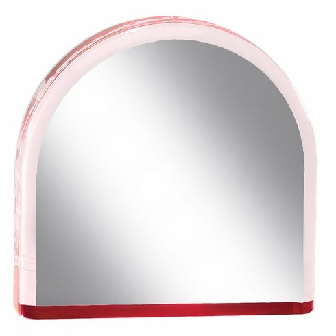 4 x 4 INCH ARCHES ACRYLIC RED REFLECTIVE MIRROR AWARD