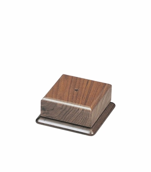 4 X 4 INCH SQUARE GENUINE WALNUT BASE