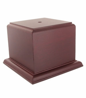 4 X 4 X 4 ROSEWOOD FINISH CUP OR BOWL BASE