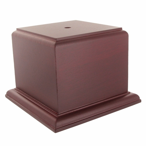 4 X 4 X 4 ROSEWOOD FINISH CUP OR BOWL BASE