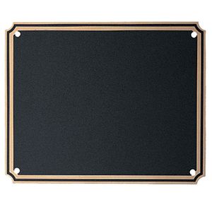 4 X 5 INCH BLACK SCREENED PLATE