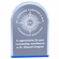 4 x 6 INCH ARCHED ACRYLIC BLUE REFLECTIVE MIRROR AWARD